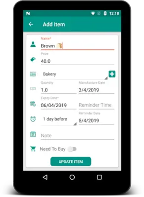 Expiry Reminder android App screenshot 4